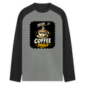 Male Raglan T-Shirt | Men's Regular Fit | 180 GSM Bio-Washed Fabric | Double Stitched, Ribbed Neck | Personalized | Typography | Coffee | Beverages | Everyday | Joyful | Coffee Paglu - front - mockup 1