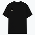 Basic T-Shirt | Unisex Fit XS-2XL | 180 GSM Poly-Cotton Blend | Soft Finish, Durable | Adults | Personalized | Typography | Coffee | Beverages | Everyday | Joyful | Coffee Paglu - right pocket - Black - mockup 4