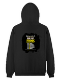 Pullover Hoodie | Unisex Regular Fit | Cotton Blend Tri-Layer | All-Season Comfort, Ribbed Cuffs | Adults | Personalized | Typography | Communication Etiquette | Self-reflection | Everyday | Motivational - back - Black - mockup 2