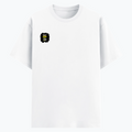 Cotton Stretch T-Shirt | Unisex Fit | 95% Cotton 5% Spandex | Breathable Flexible Durable | Adults | Personalized | Typography | Communication Etiquette | Self-reflection | Everyday | Motivational - right pocket - White - mockup 4