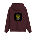 Oversized Hoodie | Relaxed Fit Unisex | 400 GSM Cotton Blend | Pre-Shrunk Warmth & Comfort | Adults | Personalized | Typography | Communication Etiquette | Self-reflection | Everyday | Motivational - back - Maroon - mockup 2