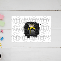 Jigsaw Puzzle | 120 Pieces A4 Size | Recycled Paper Semi-Glossy Finish | Fade-Proof Engaging Entertainment | Unisex | Personalized | Typography | Communication Etiquette | Self-reflection | Everyday | Motivational