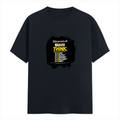 Male Classic Crew T-Shirt | Men's Regular Fit | 180 GSM Bio-Washed Cotton | Pre-Shrunk, Double-Stitched | Personalized | Typography | Communication Etiquette | Self-reflection | Everyday | Motivational - front - Navy Blue - mockup 1