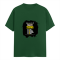 Female Classic Crew T-Shirt | Regular Fit | 180 GSM Bio-Washed Cotton Blend | Pre-Shrunk, Double-Stitched | Women | Personalized | Typography | Communication Etiquette | Self-reflection | Everyday | Motivational - front - Bottle Green - mockup 1