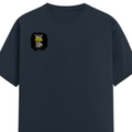 Female Classic Crew T-Shirt | Regular Fit | 180 GSM Bio-Washed Cotton Blend | Pre-Shrunk, Double-Stitched | Women | Personalized | Typography | Communication Etiquette | Self-reflection | Everyday | Motivational - right pocket - Navy Blue - mockup 4