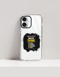 iPhone Glass Case | For Various iPhone Models | Tempered Glass & TPU | Hybrid Protection, Wireless Charging | Unisex | Personalized | Typography | Communication Etiquette | Self-reflection | Everyday | Motivational - front_16 Plus - 16 Plus - mockup 5