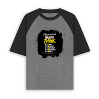 Unisex Oversized Raglan T-Shirt | Relaxed Fit | 180 GSM Bio-Washed Cotton | Two-Tone Design | Soft Comfort | Personalized | Typography | Communication Etiquette | Self-reflection | Everyday | Motivational