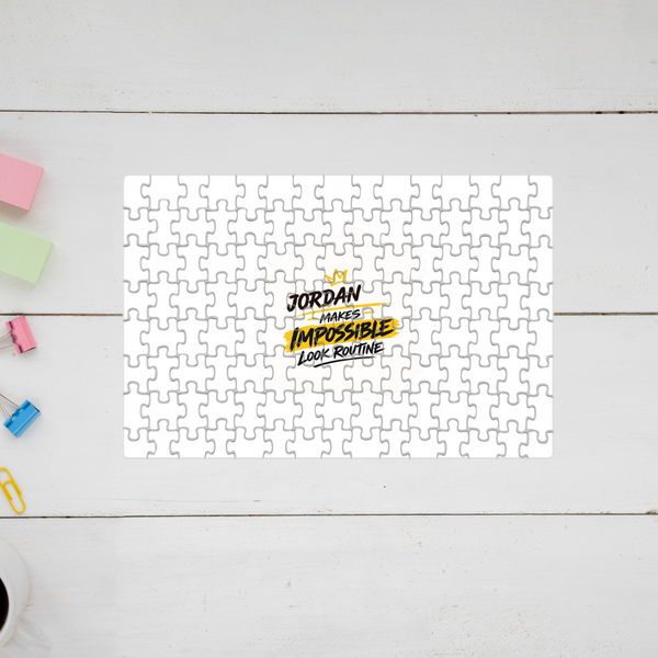 Jigsaw Puzzle | 120 Pieces A4 Size | Recycled Paper Semi-Glossy Finish | Fade-Proof Engaging Entertainment | Unisex | Personalized | Bold Graphic | Success | Hard Work | Everyday | Inspirational | Makes Impossible Look Routine