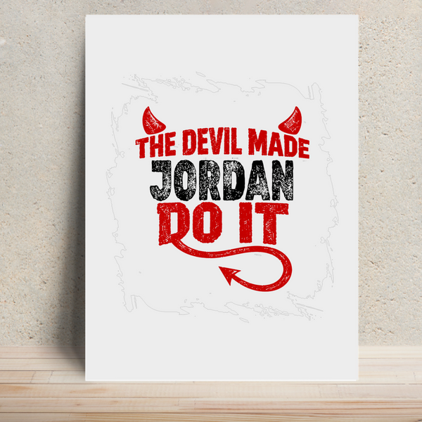 Metal Posters | 8x11.7 & 11.7x15.7 Inches | 1mm Thick Metal | Magnetic Mount | Waterproof | Glossy Finish | Home Decor | Personalized | Typography | Humor | Mischief | Humorous | Devilish By Nature