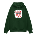 Oversized Hoodie | Relaxed Fit Unisex | 400 GSM Cotton Blend | Pre-Shrunk Warmth & Comfort | Adults | Personalized | Typography | Humor | Mischief | Humorous | Devilish By Nature - front - Bottle Green - mockup 1