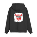Oversized Hoodie | Relaxed Fit Unisex | 400 GSM Cotton Blend | Pre-Shrunk Warmth & Comfort | Adults | Personalized | Typography | Humor | Mischief | Humorous | Devilish By Nature - back - Black - mockup 2
