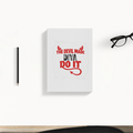 Daily Planner | 3-Month Undated | Soft-Bound | 204 Pages, Dotted Notes | Unisex Adult | Personalized | Typography | Humor | Mischief | Humorous | Devilish By Nature - back - White - mockup 2