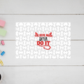 Jigsaw Puzzle | 120 Pieces A4 Size | Recycled Paper Semi-Glossy Finish | Fade-Proof Engaging Entertainment | Unisex | Personalized | Typography | Humor | Mischief | Humorous | Devilish By Nature - front - mockup 1