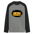 Male Raglan T-Shirt | Men's Regular Fit | 180 GSM Bio-Washed Fabric | Double Stitched, Ribbed Neck | Personalized | Typography | Bollywood | Movies | Everyday | Confident | Famous By - front - mockup 1
