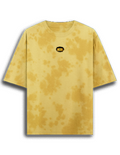 Tie Dye Oversized T-Shirt | Relaxed Fit | 260 GSM Cotton Blend | Pre-Shrunk Bio-Washed | Unisex | Personalized | Typography | Bollywood | Movies | Everyday | Confident | Famous By - front - mockup 1