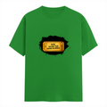 Male Classic Crew T-Shirt | Men's Regular Fit | 180 GSM Bio-Washed Cotton | Pre-Shrunk, Double-Stitched | Personalized | Typography | Bollywood | Movies | Everyday | Confident | Famous By - front - Flag Green - mockup 1