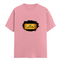 Male Classic Crew T-Shirt | Men's Regular Fit | 180 GSM Bio-Washed Cotton | Pre-Shrunk, Double-Stitched | Personalized | Typography | Bollywood | Movies | Everyday | Confident | Famous By - front - Flamingo - mockup 1