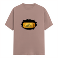 Male Classic Crew T-Shirt | Men's Regular Fit | 180 GSM Bio-Washed Cotton | Pre-Shrunk, Double-Stitched | Personalized | Typography | Bollywood | Movies | Everyday | Confident | Famous By - front - Mushroom - mockup 1