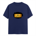 Male Classic Crew T-Shirt | Men's Regular Fit | 180 GSM Bio-Washed Cotton | Pre-Shrunk, Double-Stitched | Personalized | Typography | Bollywood | Movies | Everyday | Confident | Famous By - front - Royal Blue - mockup 1