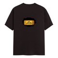 Male Classic Crew T-Shirt | Men's Regular Fit | 180 GSM Bio-Washed Cotton | Pre-Shrunk, Double-Stitched | Personalized | Typography | Bollywood | Movies | Everyday | Confident | Famous By - back - Coffee Brown - mockup 2
