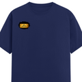 Male Classic Crew T-Shirt | Men's Regular Fit | 180 GSM Bio-Washed Cotton | Pre-Shrunk, Double-Stitched | Personalized | Typography | Bollywood | Movies | Everyday | Confident | Famous By - right pocket - Royal Blue - mockup 4