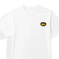 Unisex Jersey T-Shirt | Adults | Polyester Honeycomb Mesh | Breathable, Quick-Dry | Unisex Fit | Personalized | Typography | Bollywood | Movies | Everyday | Confident | Famous By - left pocket - mockup 3