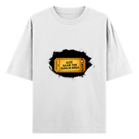 Oversized Classic T-Shirt | Unisex Relaxed Fit | 100% Super-Combed Cotton | Pre-Shrunk, Double-Stitched | Adults | Personalized | Typography | Bollywood | Movies | Everyday | Confident | Famous By