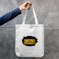 Tote Bag Zipper | Unisex | 100% Cotton Canvas | Zipper Closure, Long Handles | Everyday Use | Personalized | Typography | Bollywood | Movies | Everyday | Confident | Famous By