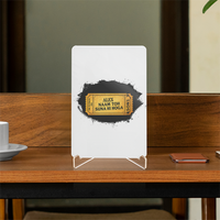 Acrylic Display Stand | 4x6 Inch | Clear Acrylic | Tabletop Display | Unisex | Personalized | Typography | Bollywood | Movies | Everyday | Confident | Famous By