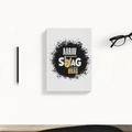 Daily Planner | 3-Month Undated | Soft-Bound | 204 Pages, Dotted Notes | Unisex Adult | Personalized | Typography | Self-expression | Everyday | Confident | Unbeatable Swag, Zero Brag - back - White - mockup 2