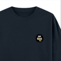 Oversized Classic T-Shirt | Unisex Relaxed Fit | 100% Super-Combed Cotton | Pre-Shrunk, Double-Stitched | Adults | Personalized | Typography | Self-expression | Everyday | Confident | Unbeatable Swag, Zero Brag - right pocket - Navy Blue - mockup 4