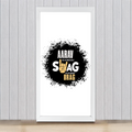 Framed Poster | Multiple Sizes & Colors | 300 GSM Art Paper, 1-inch Laminated Frame | Fade-Proof, Ready to Hang | Unisex | Personalized | Typography | Self-expression | Everyday | Confident | Unbeatable Swag, Zero Brag - front_12x24In - 12x24In - mockup 8