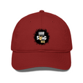 Classic Baseball Cap | Universal Fit | Drill Cotton | Sun Protection, Breathable | Unisex Adult | Personalized | Typography | Self-expression | Everyday | Confident | Unbeatable Swag, Zero Brag - front - Red - mockup 1