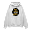 Oversized Hoodie | Relaxed Fit Unisex | 400 GSM Cotton Blend | Pre-Shrunk Warmth & Comfort | Adults | Personalized | Typography | Sarcasm | Intelligence | Everyday | Confident | Not Arrogant, Just Intelligent - front - White - mockup 1