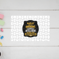 Jigsaw Puzzle | 120 Pieces A4 Size | Recycled Paper Semi-Glossy Finish | Fade-Proof Engaging Entertainment | Unisex | Personalized | Typography | Sarcasm | Intelligence | Everyday | Confident | Not Arrogant, Just Intelligent - front - mockup 1