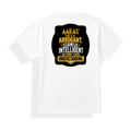 Unisex Dry Fit T-Shirt | Regular Fit | Micro Polyester | Quick-Dry Wrinkle Resistant | Adult | Personalized | Typography | Sarcasm | Intelligence | Everyday | Confident | Not Arrogant, Just Intelligent - back - mockup 2