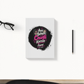 Daily Planner | 3-Month Undated | Soft-Bound | 204 Pages, Dotted Notes | Unisex Adult | Personalized | Typography | Friendship | Social Interaction | Friendship Day | Humorous | Gossip Queens - front - White - mockup 1