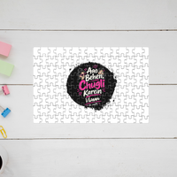 Jigsaw Puzzle | 120 Pieces A4 Size | Recycled Paper Semi-Glossy Finish | Fade-Proof Engaging Entertainment | Unisex | Personalized | Typography | Friendship | Social Interaction | Friendship Day | Humorous | Gossip Queens