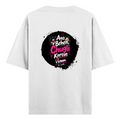 Oversized Standard T-Shirt | Unisex Relaxed Fit | 100% Super Combed Cotton | Soft, Breathable, Durable | Adult | Personalized | Typography | Friendship | Social Interaction | Friendship Day | Humorous | Gossip Queens - back - White - mockup 2