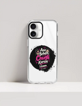 iPhone Glass Case | For Various iPhone Models | Tempered Glass & TPU | Hybrid Protection, Wireless Charging | Unisex | Personalized | Typography | Friendship | Social Interaction | Friendship Day | Humorous | Gossip Queens - front_16 Plus - 16 Plus - mockup 5