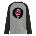 Male Raglan T-Shirt | Men's Regular Fit | 180 GSM Bio-Washed Fabric | Double Stitched, Ribbed Neck | Personalized | Typography | Friendship | Social Interaction | Friendship Day | Humorous | Gossip Queens - back - mockup 2