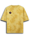 Tie Dye Oversized T-Shirt | Relaxed Fit | 260 GSM Cotton Blend | Pre-Shrunk Bio-Washed | Unisex | Personalized | Typography | Friendship | Social Interaction | Friendship Day | Humorous | Gossip Queens - right pocket - mockup 4