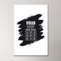 Acrylic Poster | Glossy 3mm Acrylic | Stick-On Wall Decor | Frameless | Unisex | Personalized | Typography | Thinking | Creativity | Everyday | Clever | Thinks Outside The Box - front_2 - 16x24Inch - White - mockup 2