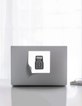 Stickers | Various Sizes | 100 Microns Matte Laminated | Die-Cut, Indoor/Outdoor Durable | Unisex | Personalized | Typography | Thinking | Creativity | Everyday | Clever | Thinks Outside The Box - front_6x6 - 6x6 - mockup 7