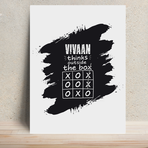 Metal Posters | 8x11.7 & 11.7x15.7 Inches | 1mm Thick Metal | Magnetic Mount | Waterproof | Glossy Finish | Home Decor | Personalized | Typography | Thinking | Creativity | Everyday | Clever | Thinks Outside The Box