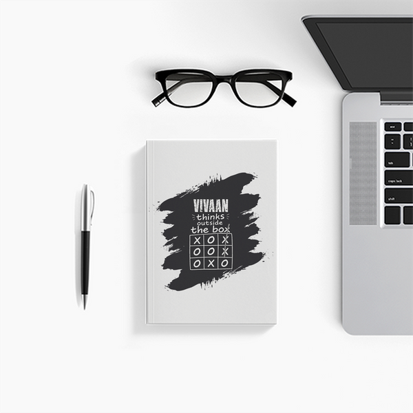 Notebook Journal | A5 Size | 300 GSM Cover, 70 GSM Eco-Friendly Pages | Soft Bound, Ruled/Unruled | Unisex | Personalized | Typography | Thinking | Creativity | Everyday | Clever | Thinks Outside The Box