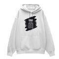 Oversized Hoodie | Relaxed Fit Unisex | 400 GSM Cotton Blend | Pre-Shrunk Warmth & Comfort | Adults | Personalized | Typography | Thinking | Creativity | Everyday | Clever | Thinks Outside The Box - front - White - mockup 1