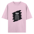 Oversized Classic T-Shirt | Unisex Relaxed Fit | 100% Super-Combed Cotton | Pre-Shrunk, Double-Stitched | Adults | Personalized | Typography | Thinking | Creativity | Everyday | Clever | Thinks Outside The Box - front - Light Baby Pink - mockup 1