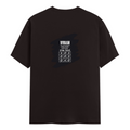 Male Classic Crew T-Shirt | Men's Regular Fit | 180 GSM Bio-Washed Cotton | Pre-Shrunk, Double-Stitched | Personalized | Typography | Thinking | Creativity | Everyday | Clever | Thinks Outside The Box - back - Coffee Brown - mockup 2