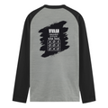 Male Raglan T-Shirt | Men's Regular Fit | 180 GSM Bio-Washed Fabric | Double Stitched, Ribbed Neck | Personalized | Typography | Thinking | Creativity | Everyday | Clever | Thinks Outside The Box - back - mockup 2